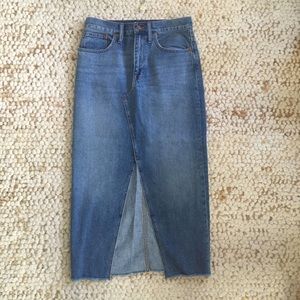 Madewell Rigid Denim Maxi Skirt
